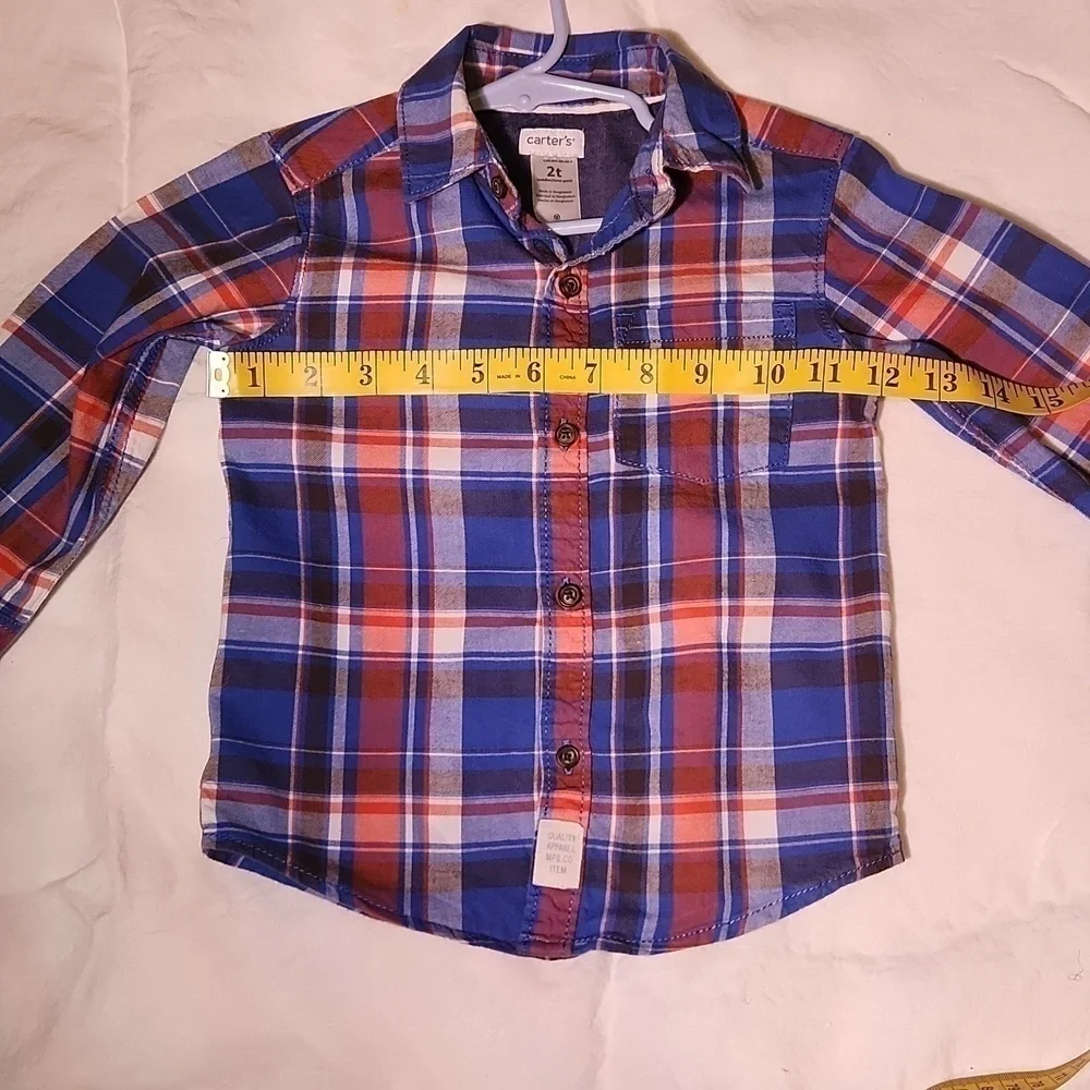 CARTERS Toddler Boys Plaid Shirt and Pants